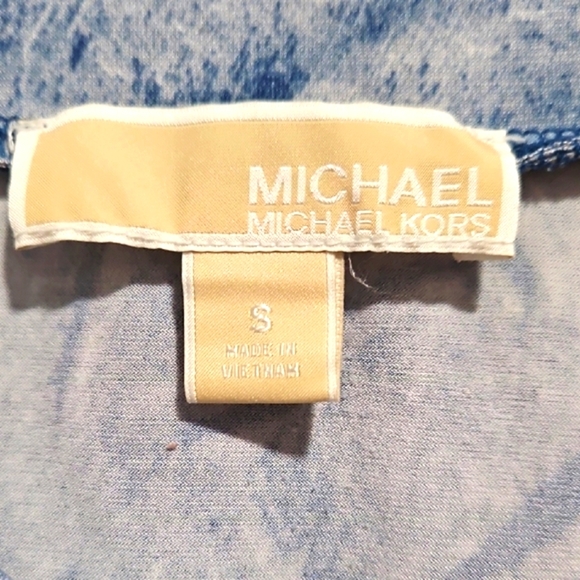 Michael Kors Marble Blue Midi Skirt - Picture 3 of 9